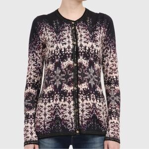 Roberto Cavalli Dark Purple Cardigan